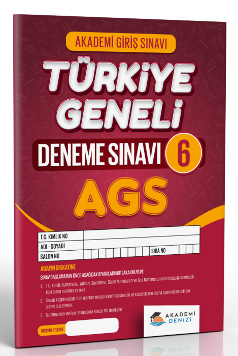 AKADEMİ DENİZİ KPSS AGS TG6 - 2025-26
